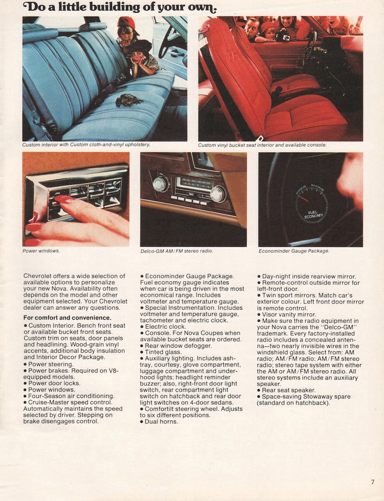 1977 Chevrolet Nova Canadian Brochure Page 2